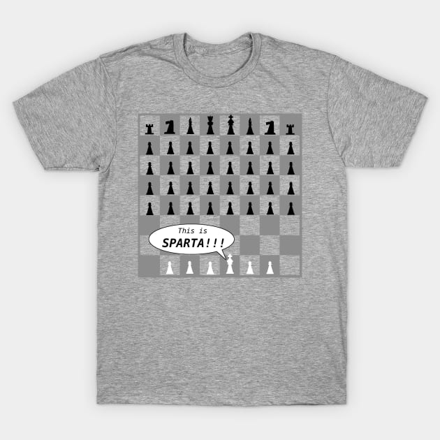 chess sparta T-Shirt by yukiotanaka